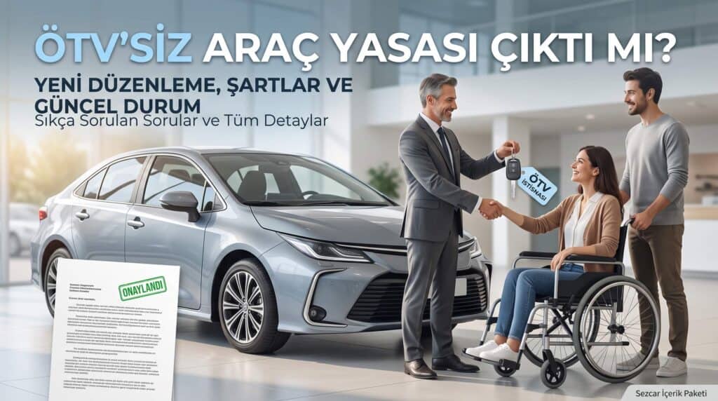 OTV siz arac yasasi meclis son durum ve muafiyet sartlari