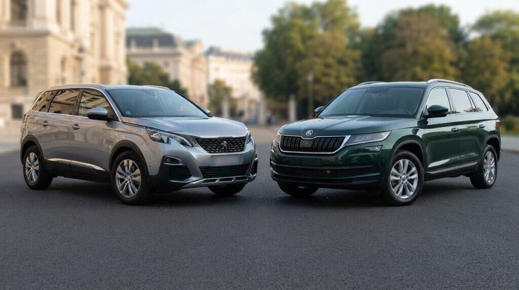 Peugeot 5008 vs Skoda Kodiaq: 2026 D-SUV Karşılaştırması 2 Peugeot 5008 ve Skoda Kodiaq karşılaştırma kapağı