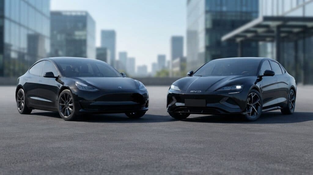 Tesla Model 3 vs BYD Seal: 2026 Türkiye Karşılaştırması 2 Tesla Model 3 ve BYD Seal karşılaştırma kapağı