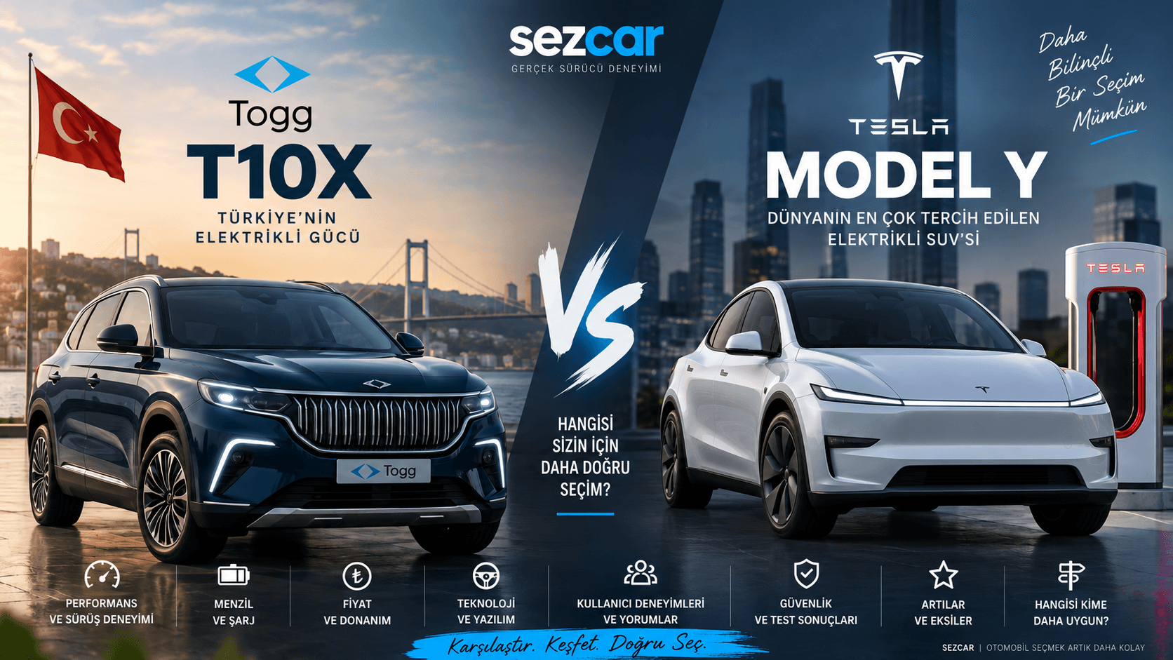 Home 8 Togg T10X vs Tesla Model Y