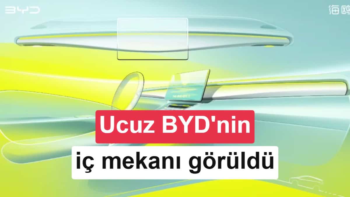 Yeni Nesil BYD Seagull Geliyor: İç Mekan Çizimleri Paylaşıldı ve Boyutları Büyüdü görsel 1