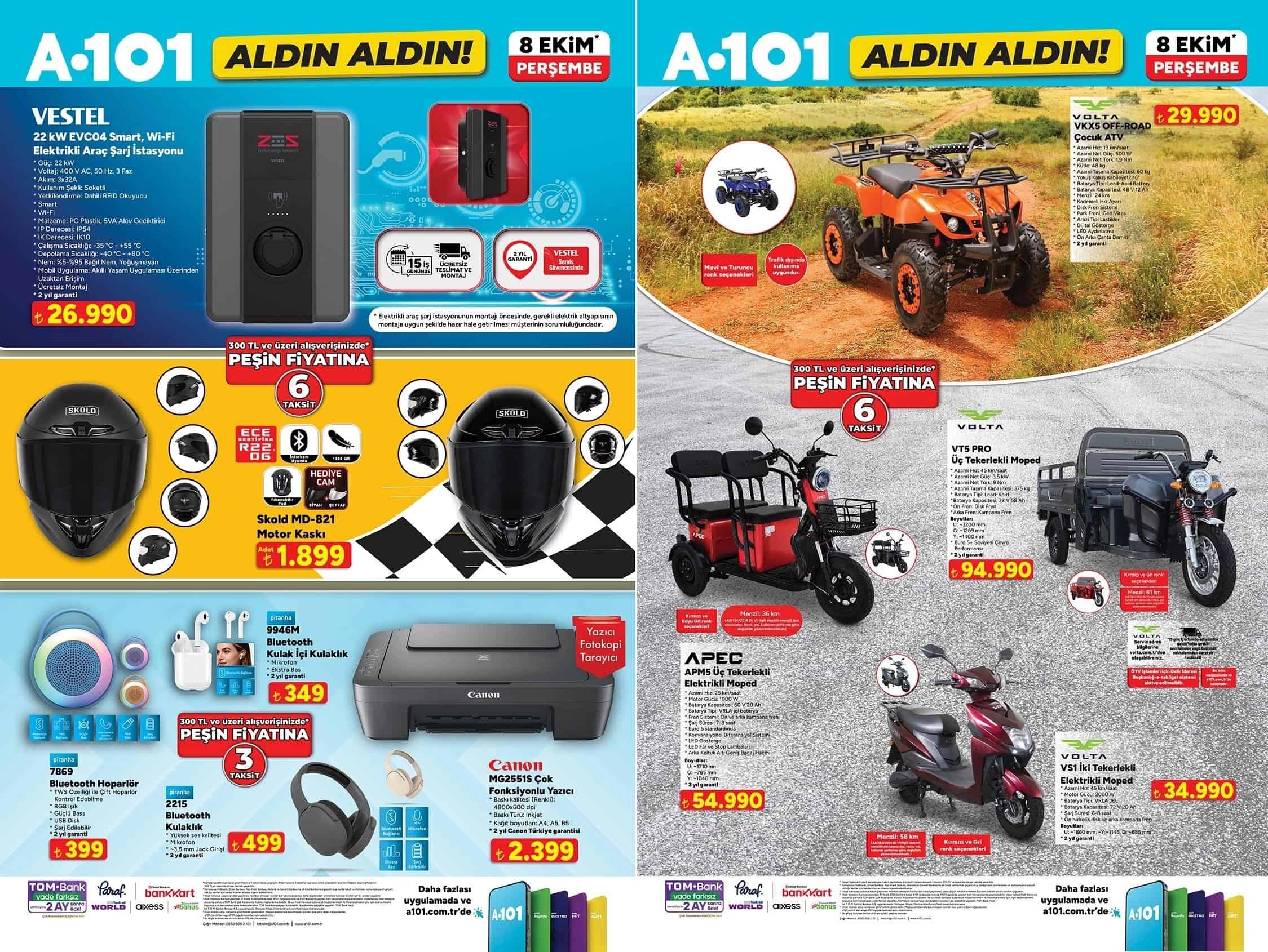 A101'in 8 Ekim Kataloğunda Elektrikli Çocuk ATV ve Vestel Şarj Cihazı Dikkat Çekiyor 4 A101'in 8 Ekim Kataloğunda Elektrikli Çocuk ATV ve Vestel Şarj Cihazı Dikkat Çekiyor görsel 2