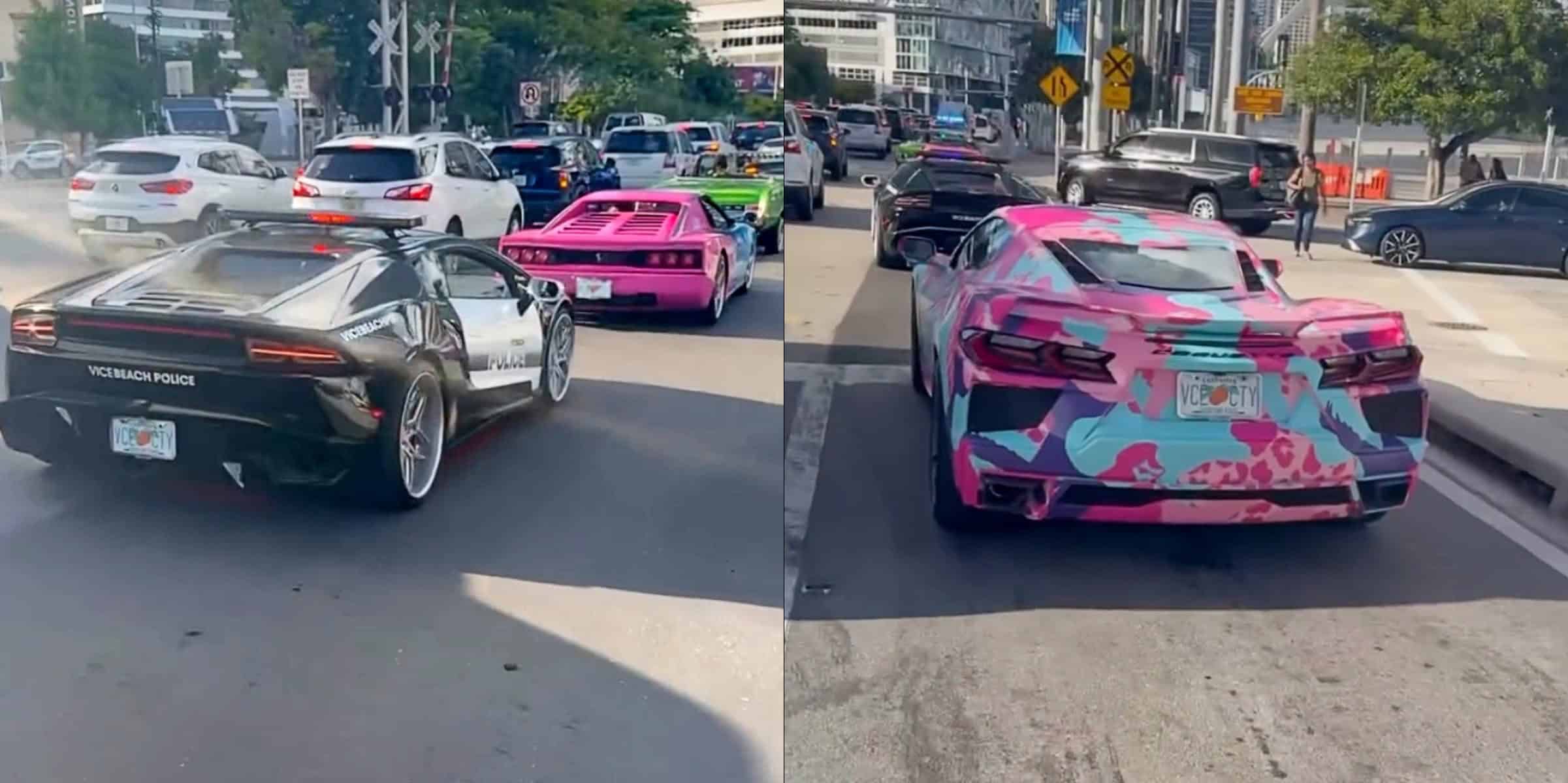 GTA 6'nın Efsanevi Otomobilleri Gerçek Hayatta Miami Sokaklarında Boy Gösterdi görsel 2