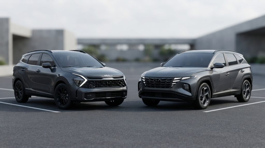 Kia Sportage mı Hyundai Tucson mu? 2026 C-SUV Kıyaslaması 2 Kia Sportage ve Hyundai Tucson karşılaştırma kapağı