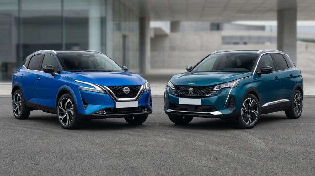 Nissan Qashqai mi Peugeot 3008 mi? 2026 Detaylı Karşılaştırma 6 Nissan Qashqai ve Peugeot 3008 karşılaştırma kapağı