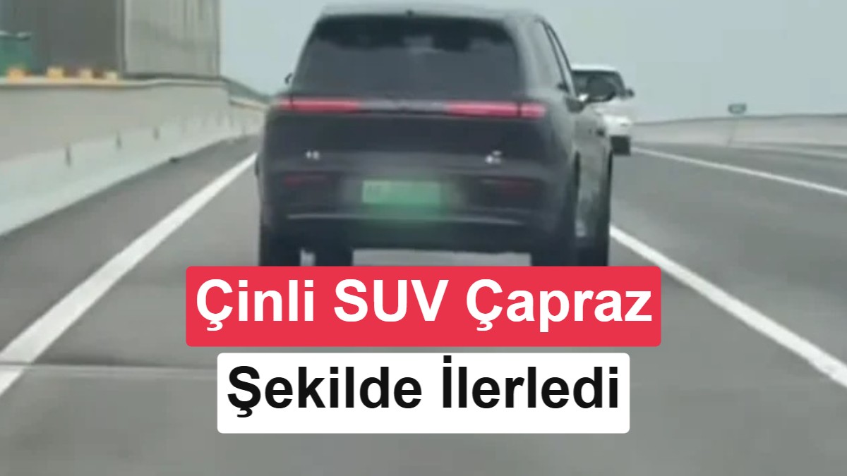 Otoyolda Saatte 100 Km Hızla Çapraz İlerleyen Çinli SUV Gündem Oldu görsel 1