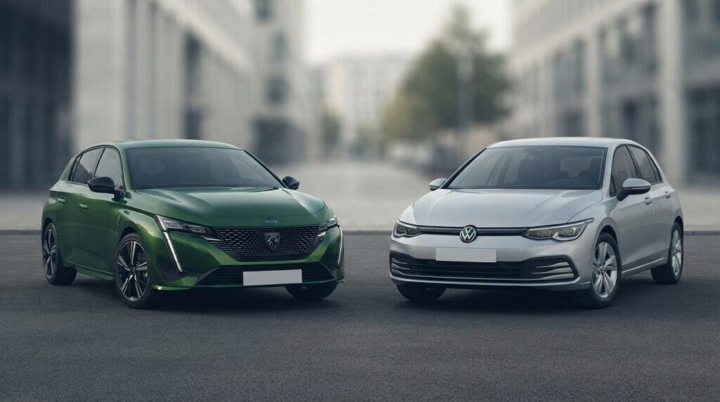 Peugeot 308 ve Volkswagen Golf 8 karşılaştırma kapağı