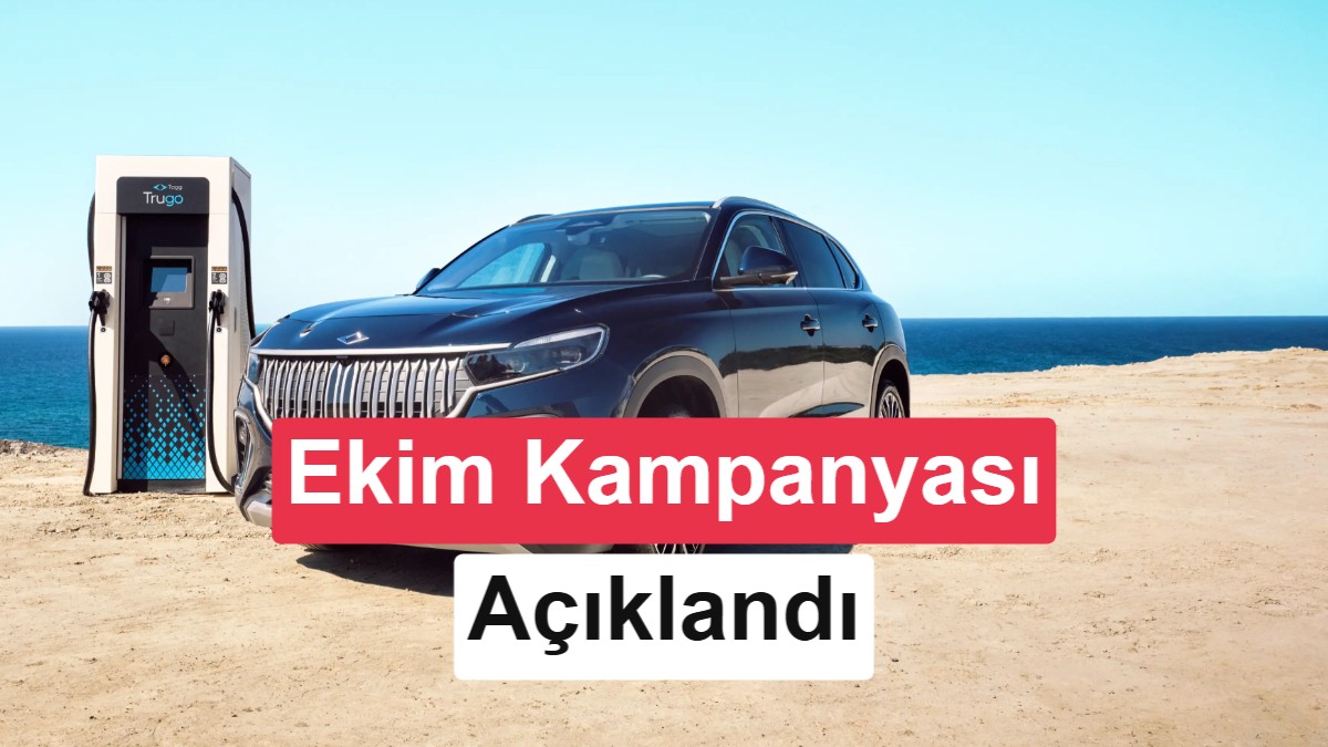 Togg'dan Ekim Ayına Özel Finansman Fırsatı: Sıfır Faiz ve Şarj Hediyesi görsel 1