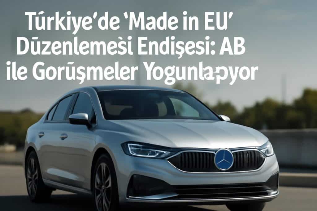 Türkiye'de 'Made in EU' Düzenlemesi Endişesi: AB ile Görüşmeler Yoğunlaşıyor otomotiv fotoğrafı