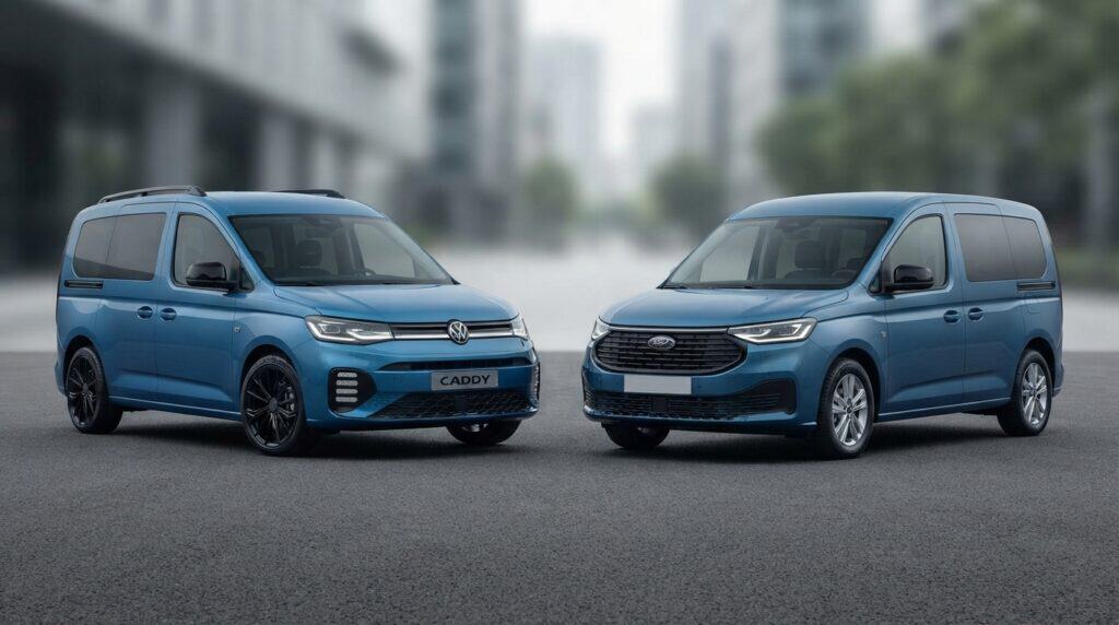 Volkswagen Caddy ve Ford Tourneo Connect karşılaştırma kapağı